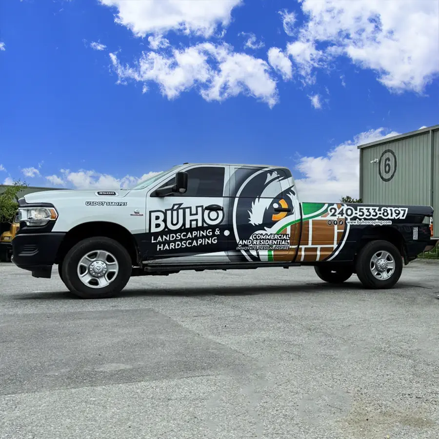 Buho Landscaping Company Truck